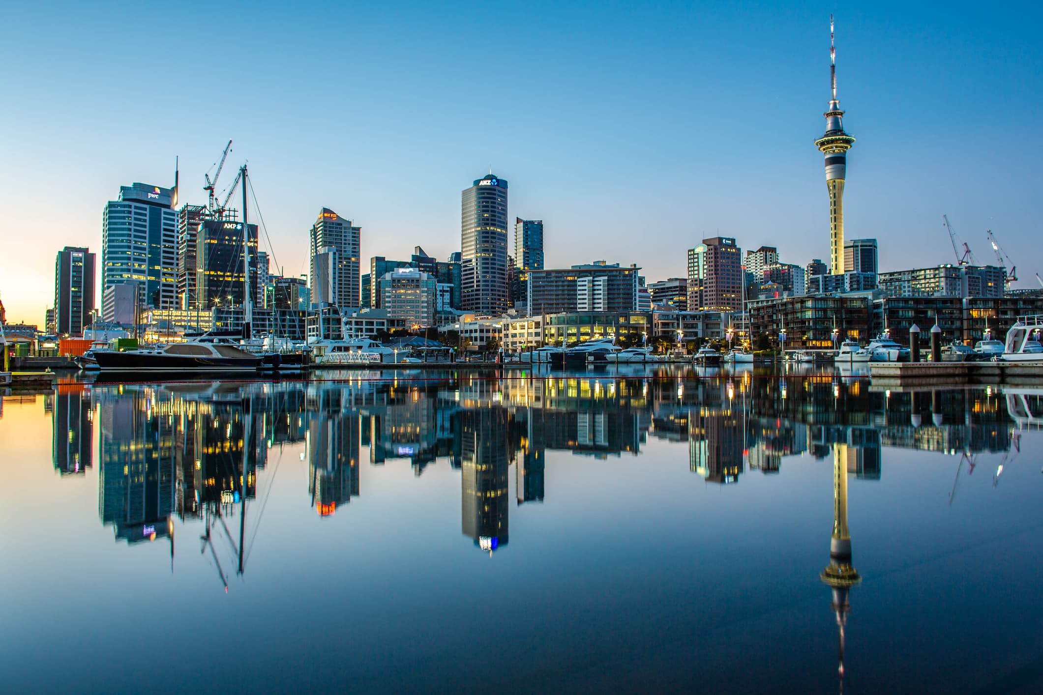 Auckland NZ skyline