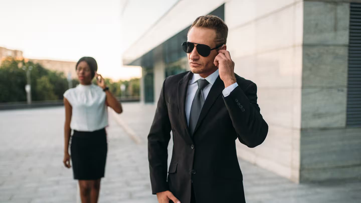 Close protection man