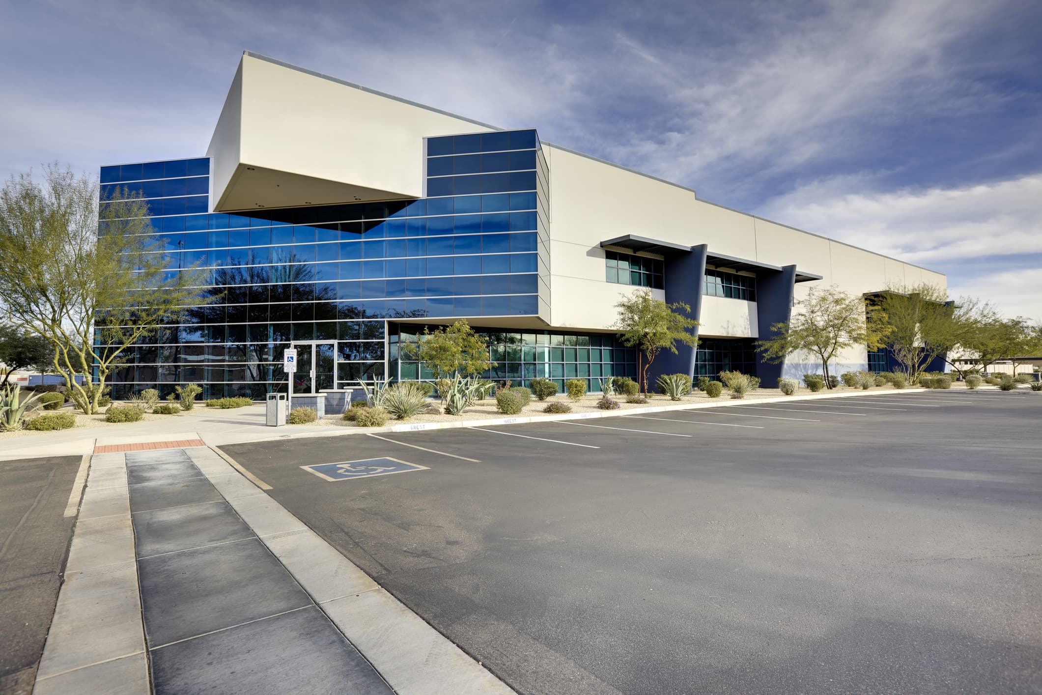 Modern architectural building