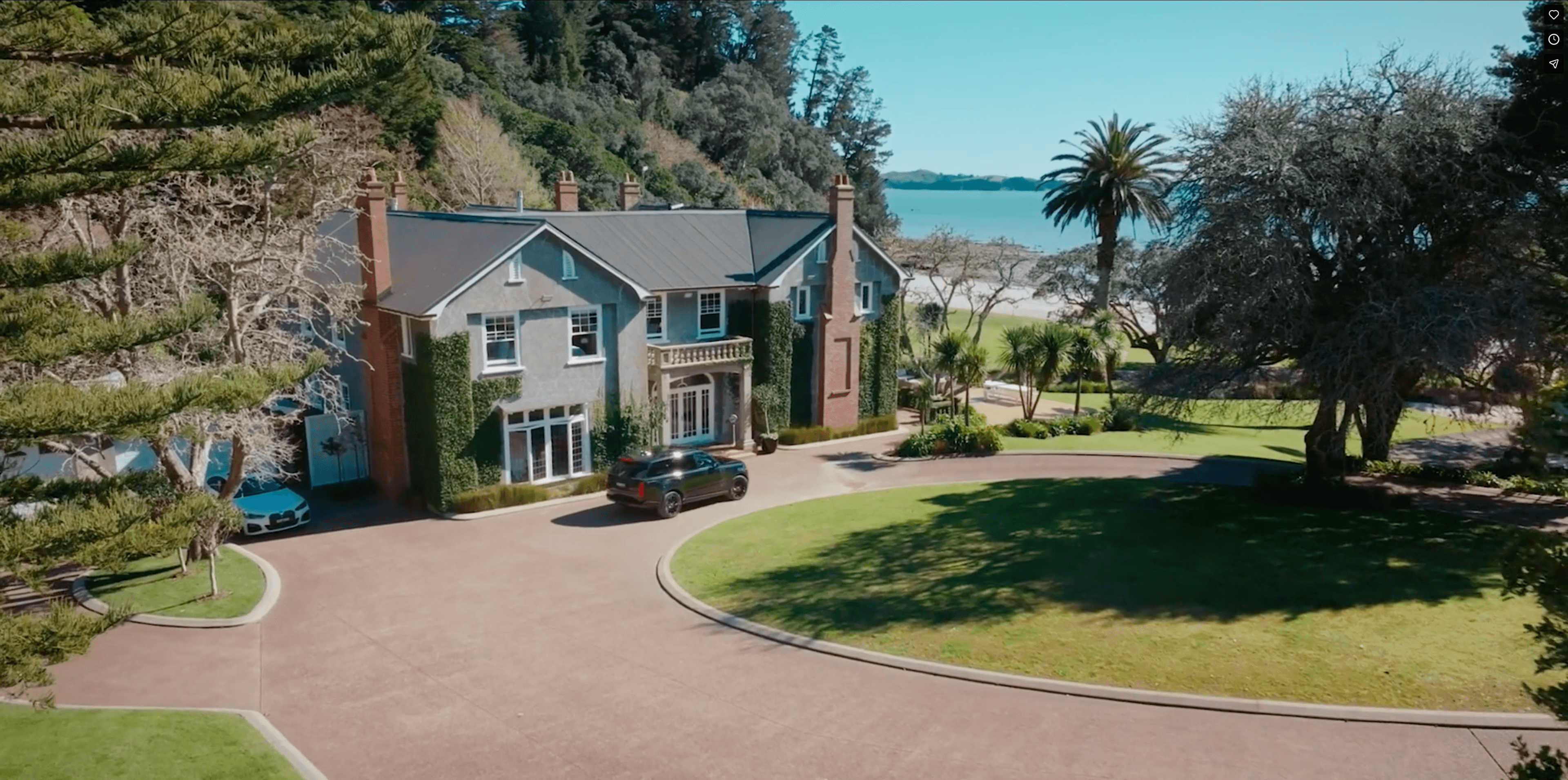 Large house viewed from above